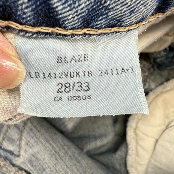 Silver Jeans Women's 28x33 (6) Light Blue Blaze Flare Vintage Preppy Normcore - Picture 9 of 15